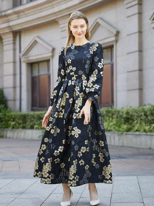 Jacquard Abaya Kaftan Dress – kufeyeh.com