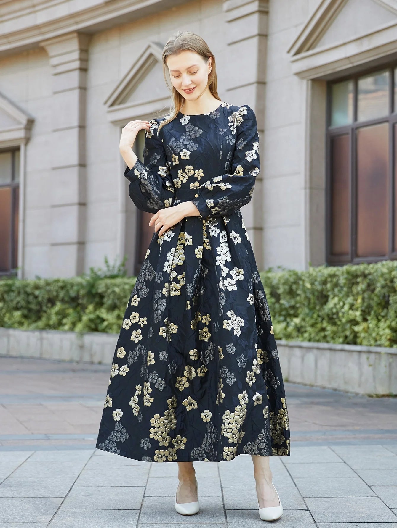 Dubai-Inspired Kaftan Gown – Modest Fashion