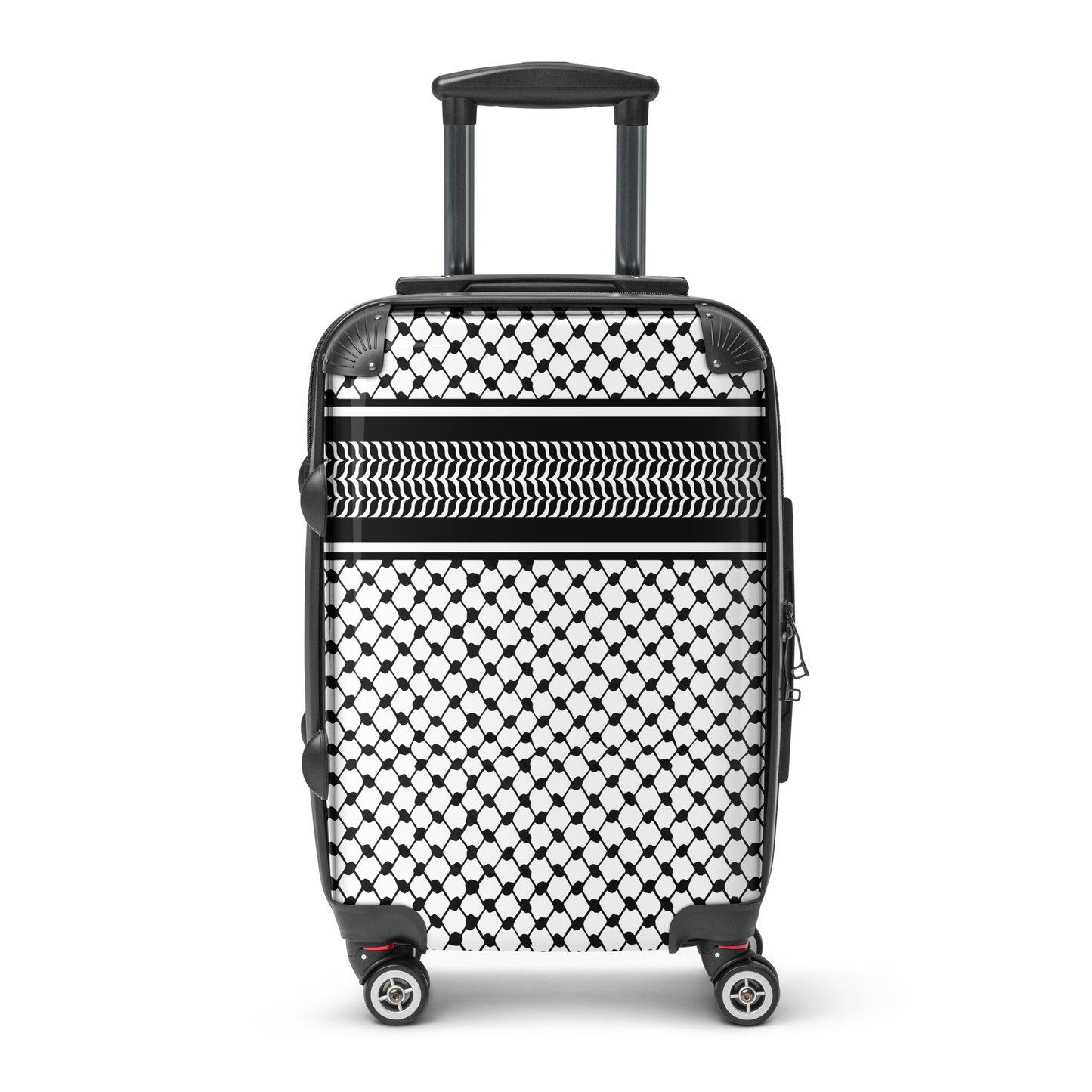 Hard-shell suitcase - Palestinian kufeyeh pattern