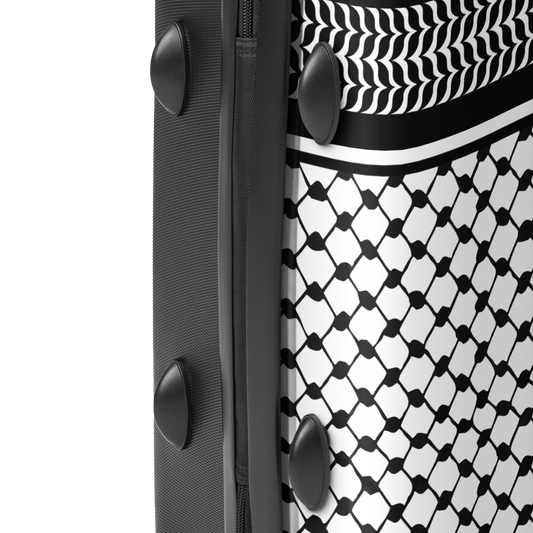 Hard-shell suitcase - Palestinian kufeyeh pattern