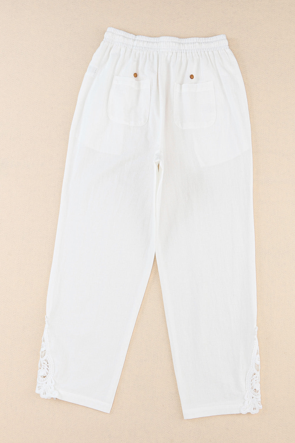 Haifa Shore - Drawstring Casual Cotton Pants