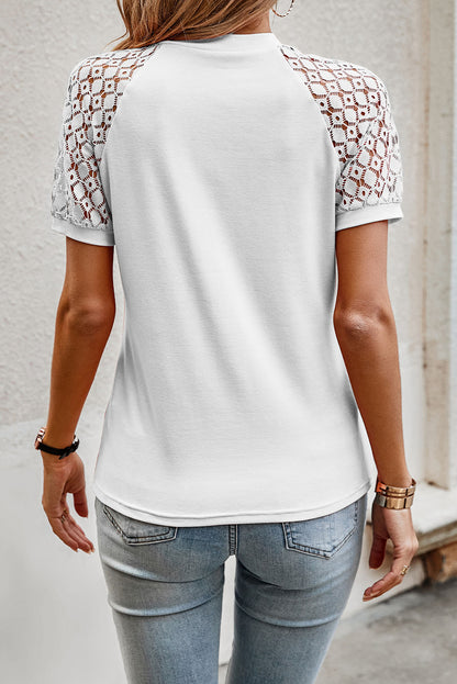 Amman Ease — Lace Sleeve Tee