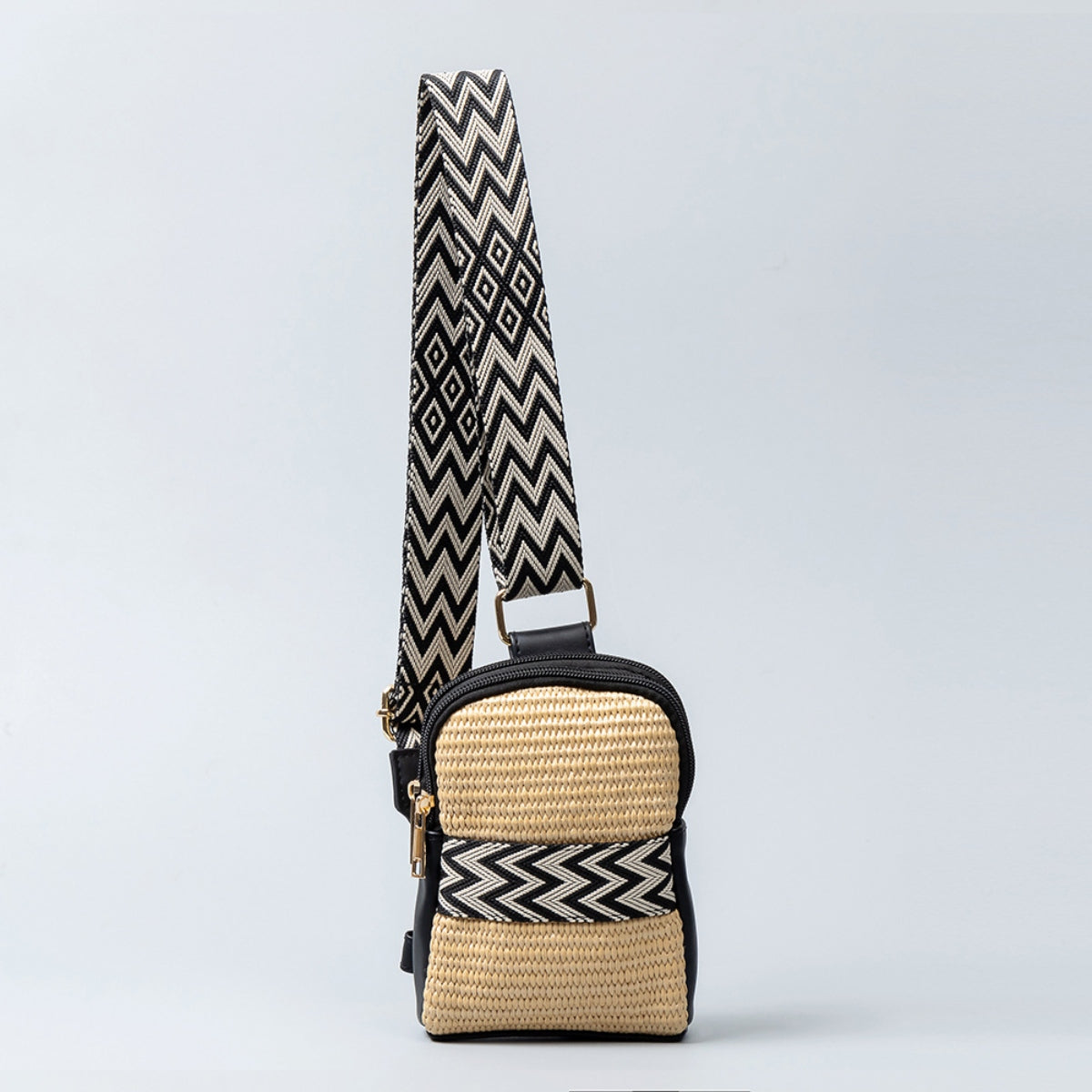 Madaba Mélange - Straw Braided Crossbody Bag