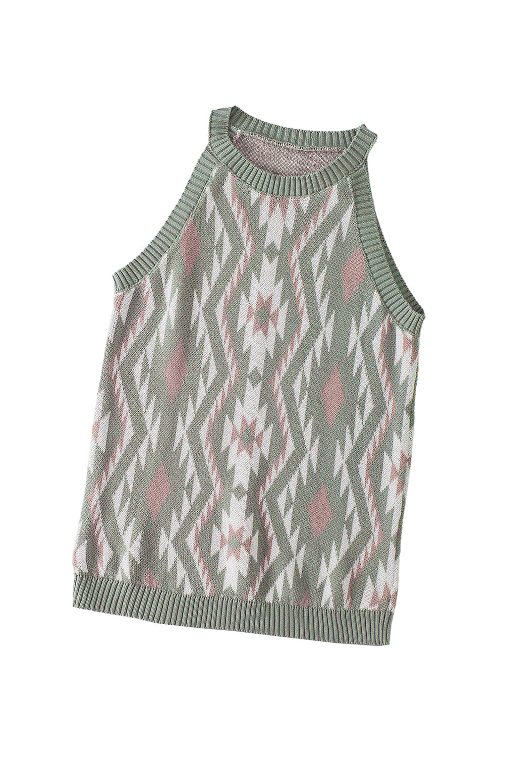 Laurel Oasis Tribal Knit Sweater Tank