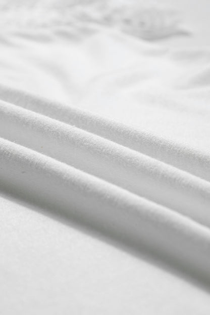 Amman Ease — Lace Sleeve Tee