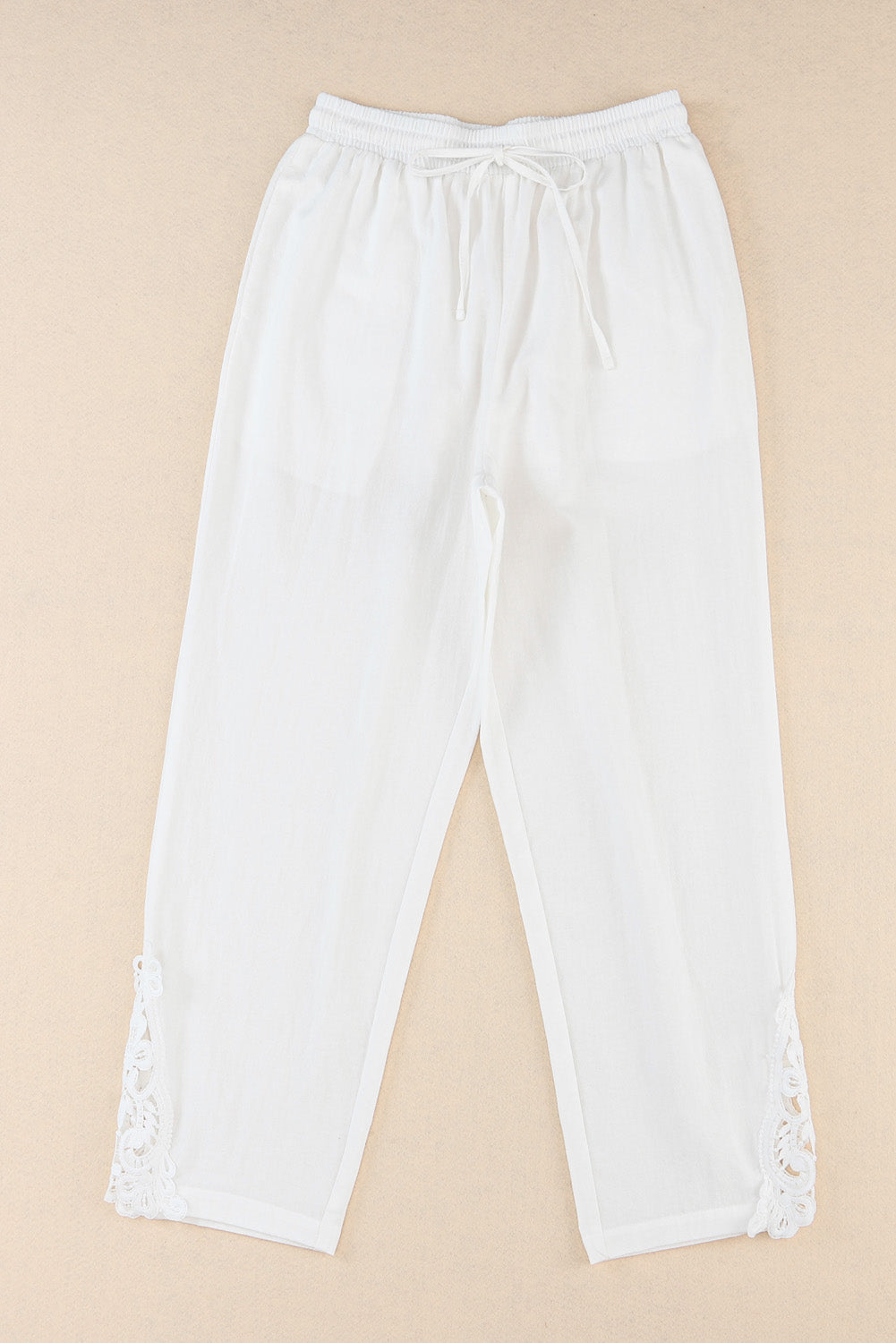 Haifa Shore - Drawstring Casual Cotton Pants