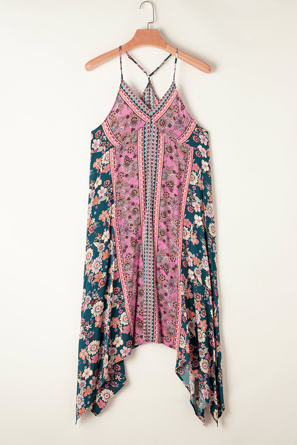 Rasoun Retreat: Floral Patchwork Print Long Sundress