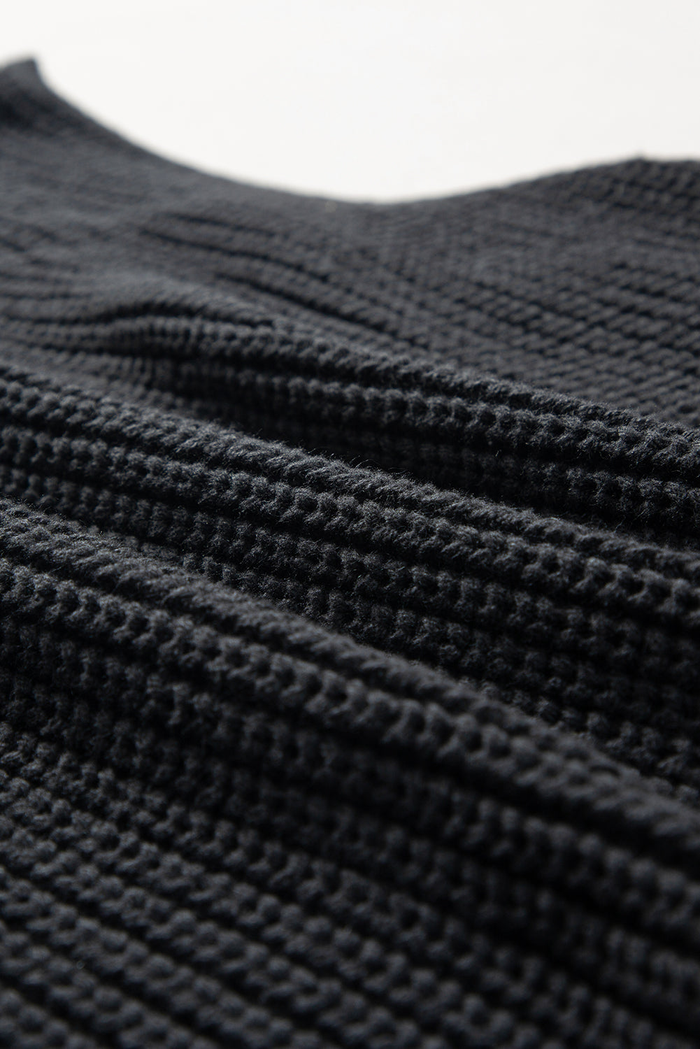 Midnight Marrakech | Cable Knit High Neck Sweater Vest - Black