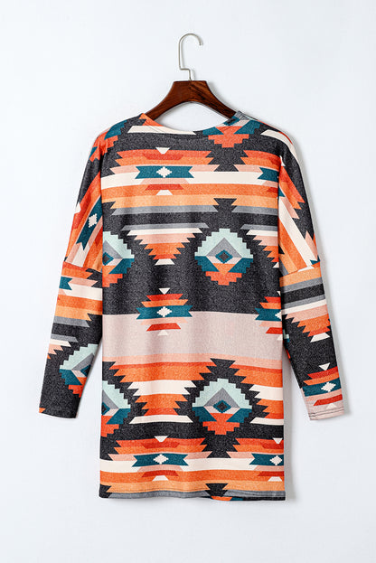 Tangier Sunset Tribal Print Cardigan