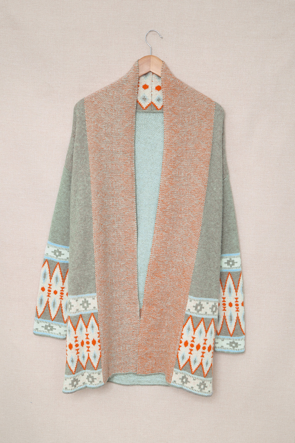 Marrakech Sky - Open Front Knitted Cardigan