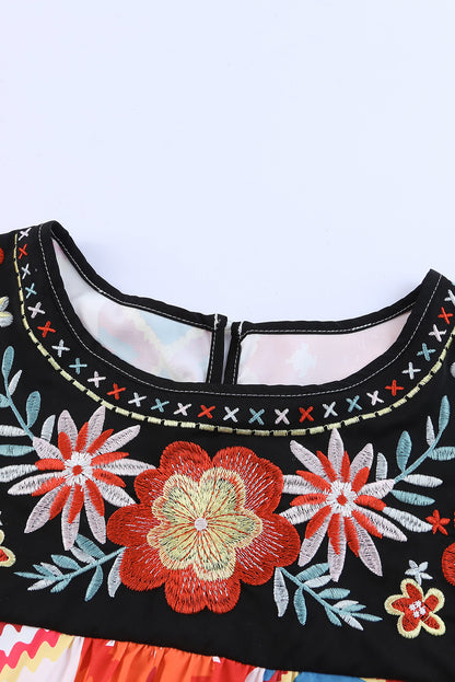 Rum Oasis - Embroidered Short Sleeve Top