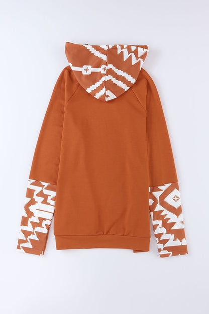 Saharan Patchwork Thumb Hole Hoodie