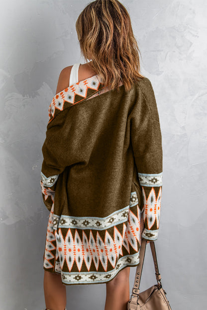 Marrakech Sky - Open Front Knitted Cardigan