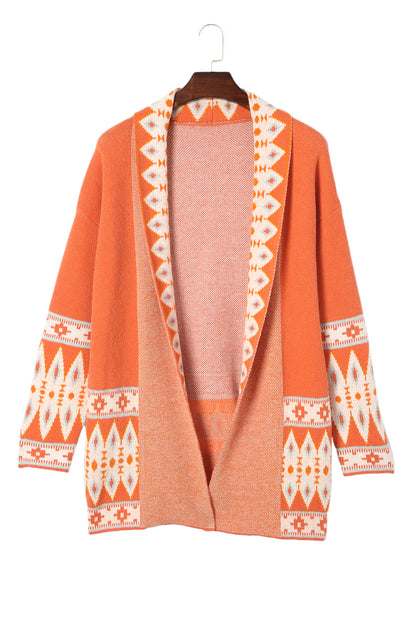 Marrakech Sky - Open Front Knitted Cardigan