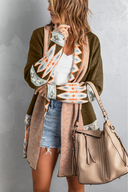 Marrakech Sky - Open Front Knitted Cardigan