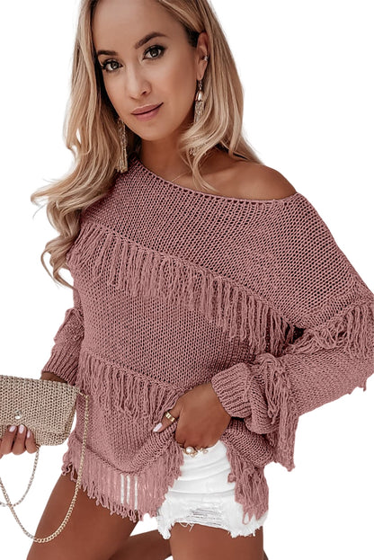 Nomadic Sands Tasseled Knitted Sweater