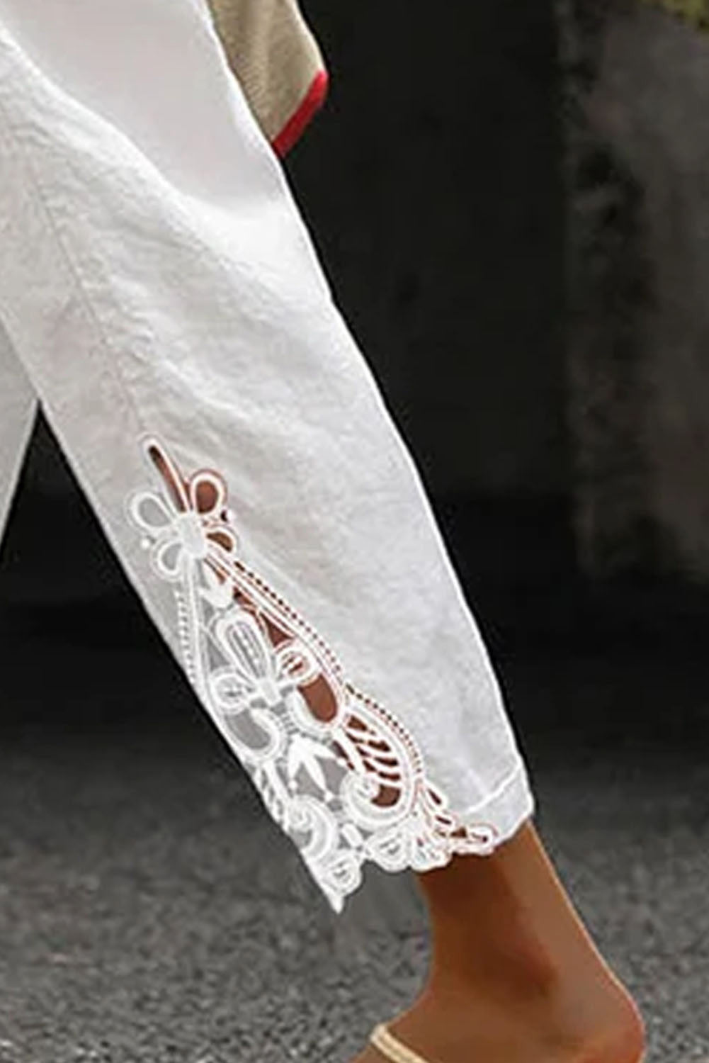 Haifa Shore - Drawstring Casual Cotton Pants