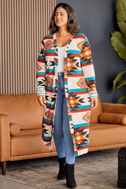 Petra Mirage - Open Front Long Cardigan Plus Size