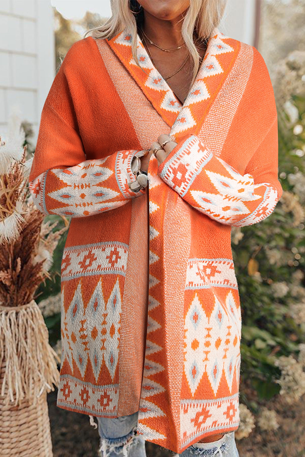 Marrakech Sky - Open Front Knitted Cardigan