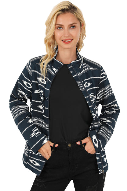 Twilight Tapestry Pattern Zipped Jacket