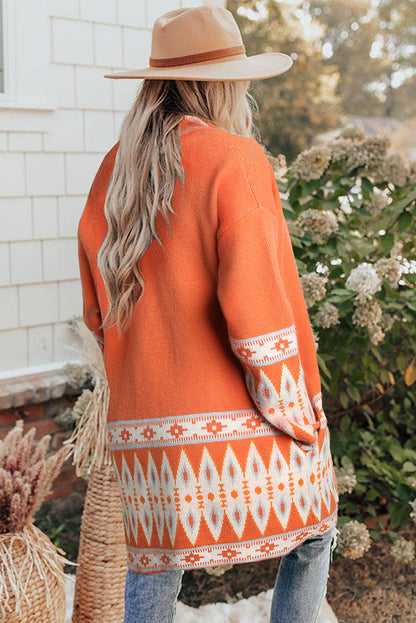 Marrakech Sky - Open Front Knitted Cardigan