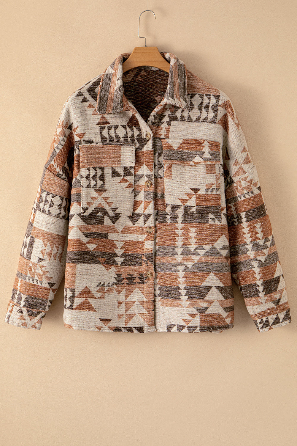 Desert Mirage - Flap Pocket Button-up Jacket