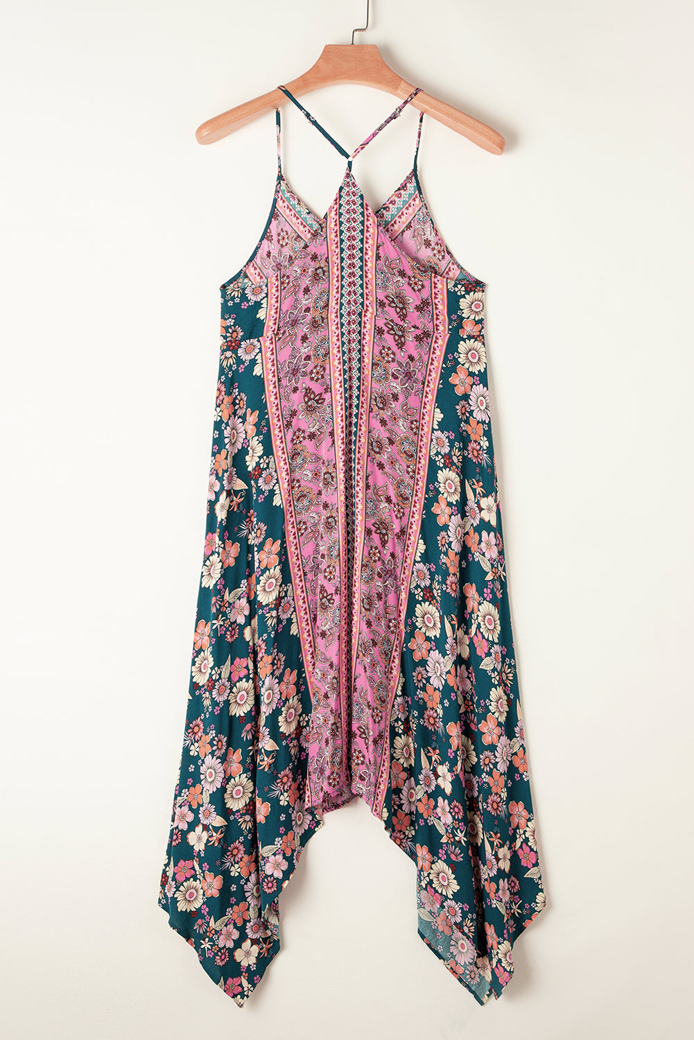 Rasoun Retreat: Floral Patchwork Print Long Sundress