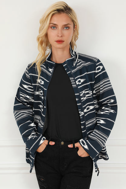 Twilight Tapestry Pattern Zipped Jacket