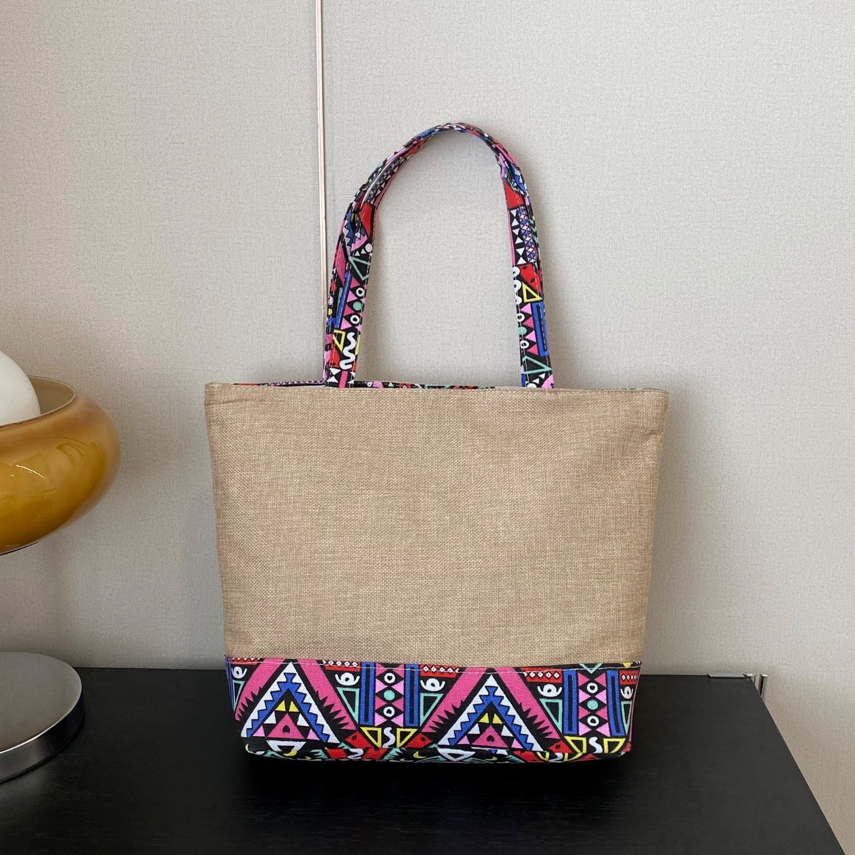 Moroccan Geometric Medium Tote Bag