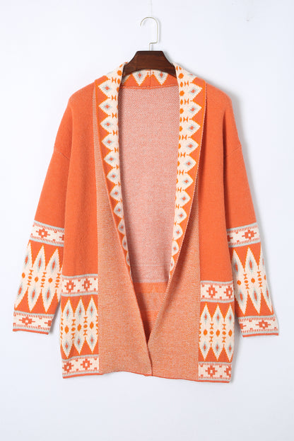 Marrakech Sky - Open Front Knitted Cardigan