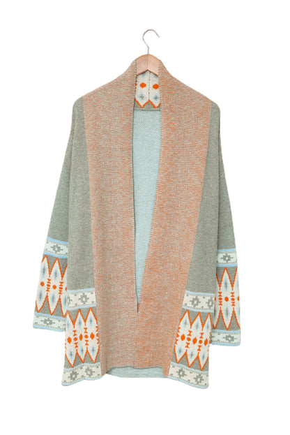 Marrakech Sky - Open Front Knitted Cardigan