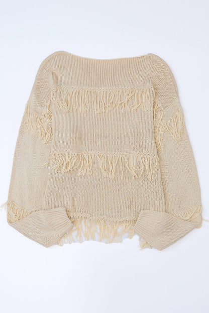 Nomadic Sands Tasseled Knitted Sweater