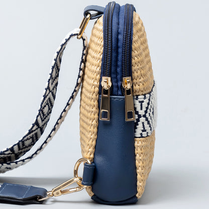 Madaba Mélange - Straw Braided Crossbody Bag