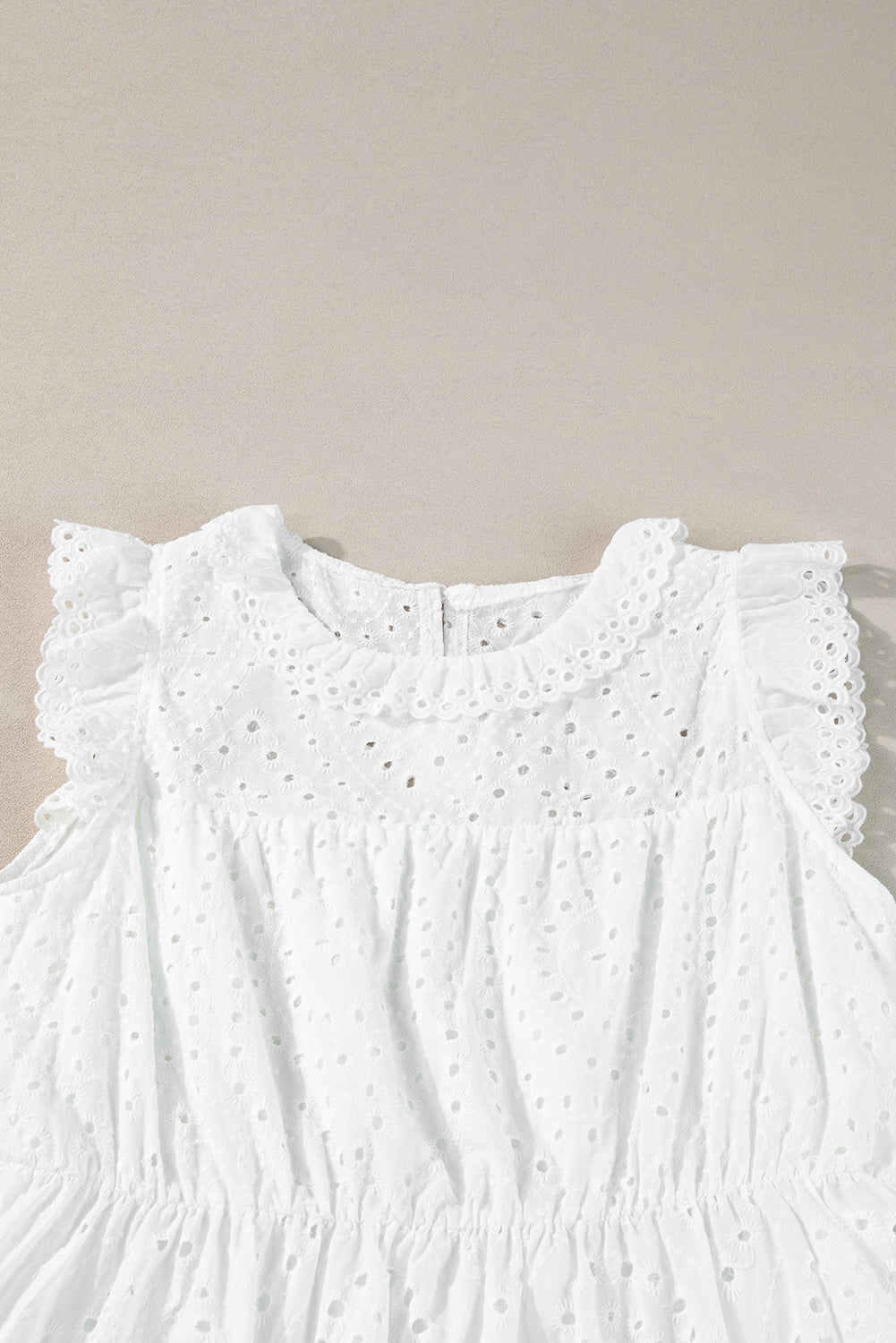 Moroccan Dream | White Elegant Flutter A-line Short Dress