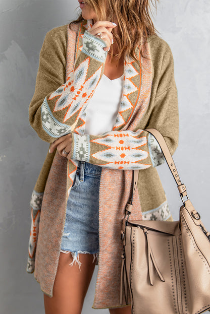 Marrakech Sky - Open Front Knitted Cardigan