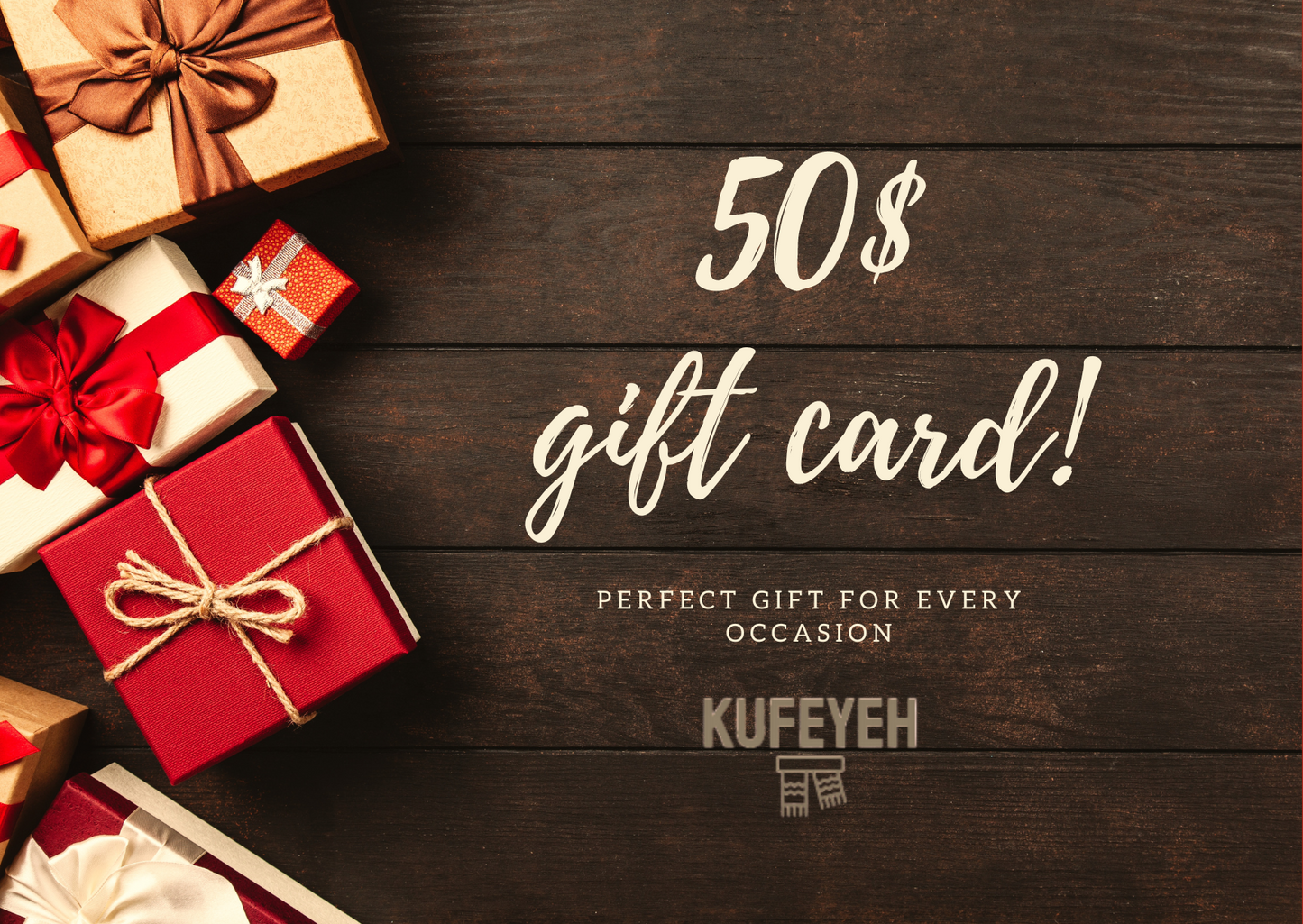 Tarjeta regalo de Kufeyeh.com 