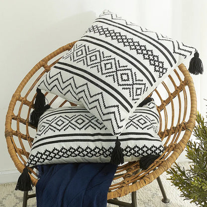 Al Ula Desert - Tassel Jacquard Cushion Cover