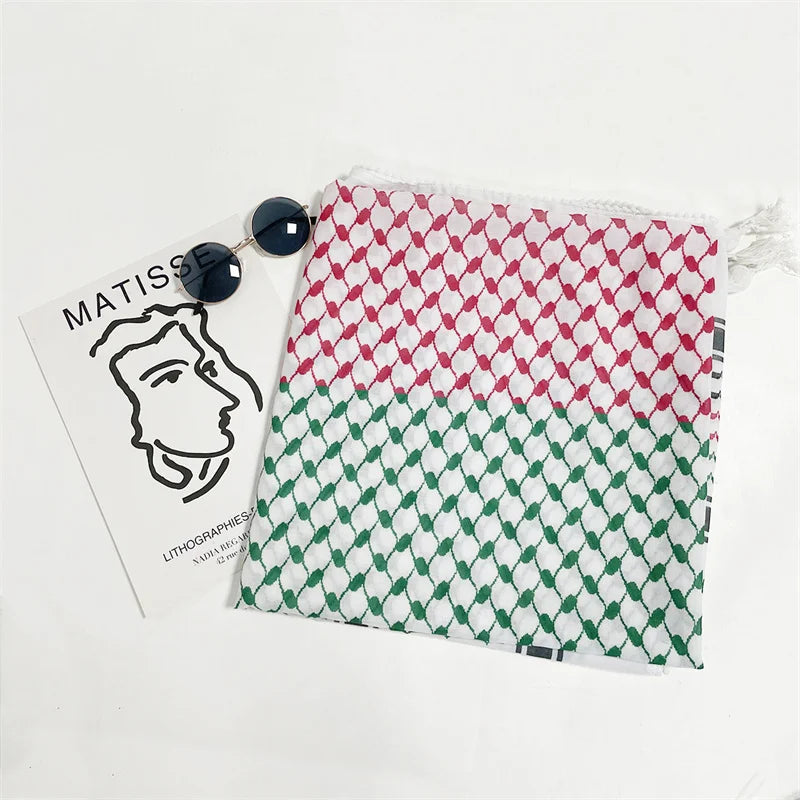 Palestinian Solidarity Kufeyeh (Keffiyeh) - Bold Print Edition