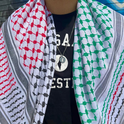 Palestinian Solidarity Kufeyeh (Keffiyeh) - Bold Print Edition