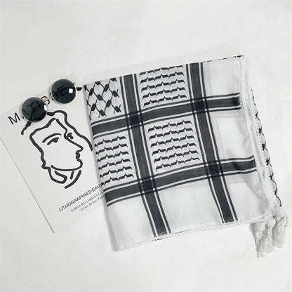 Palestinian Solidarity Kufeyeh (Keffiyeh) - Bold Print Edition