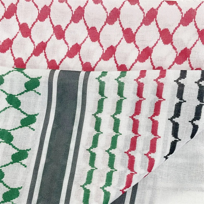 Palestinian Solidarity Kufeyeh (Keffiyeh) - Bold Print Edition