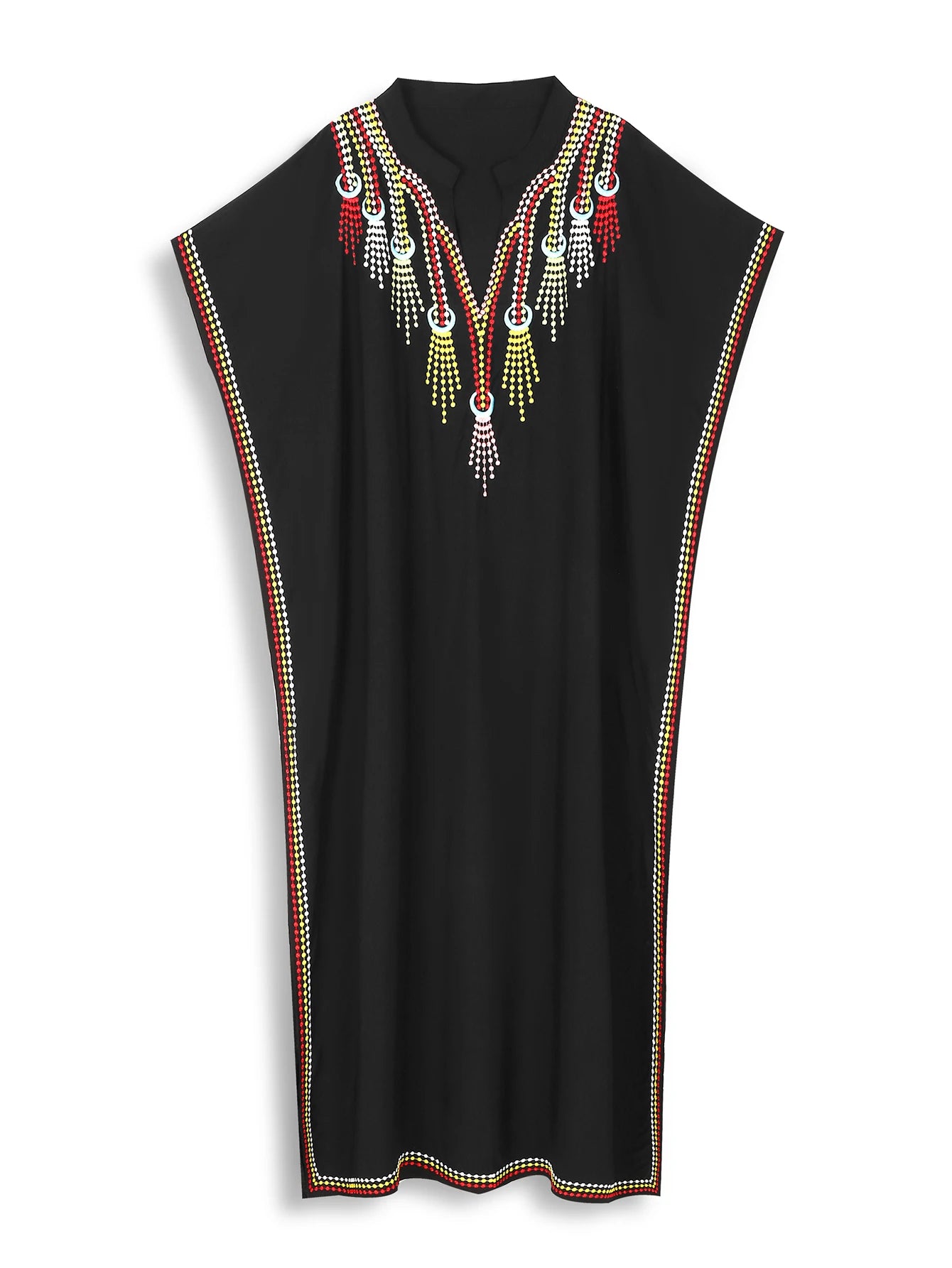 Jordan vibes: Elegant Embroidered Abaya for Summer Escapes