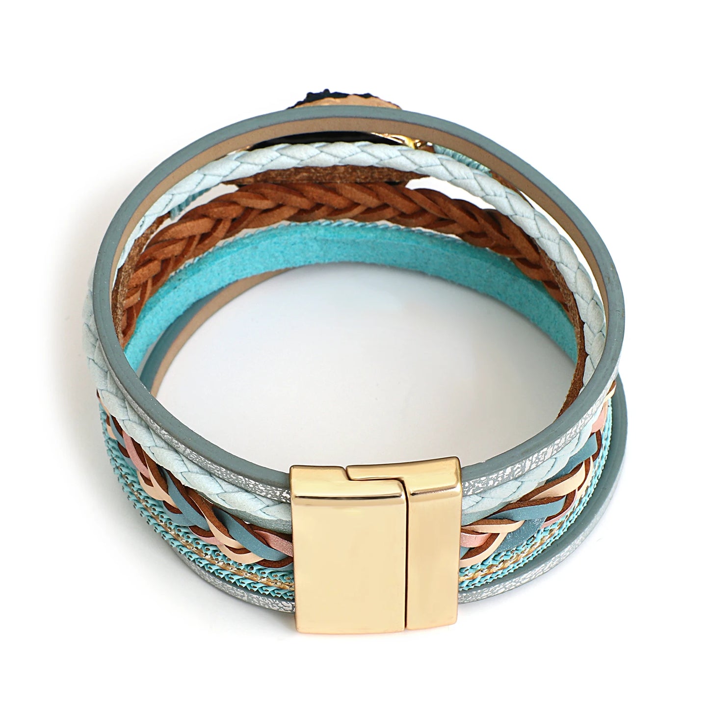 Kassala Bead Fusion - Leather Bracelet