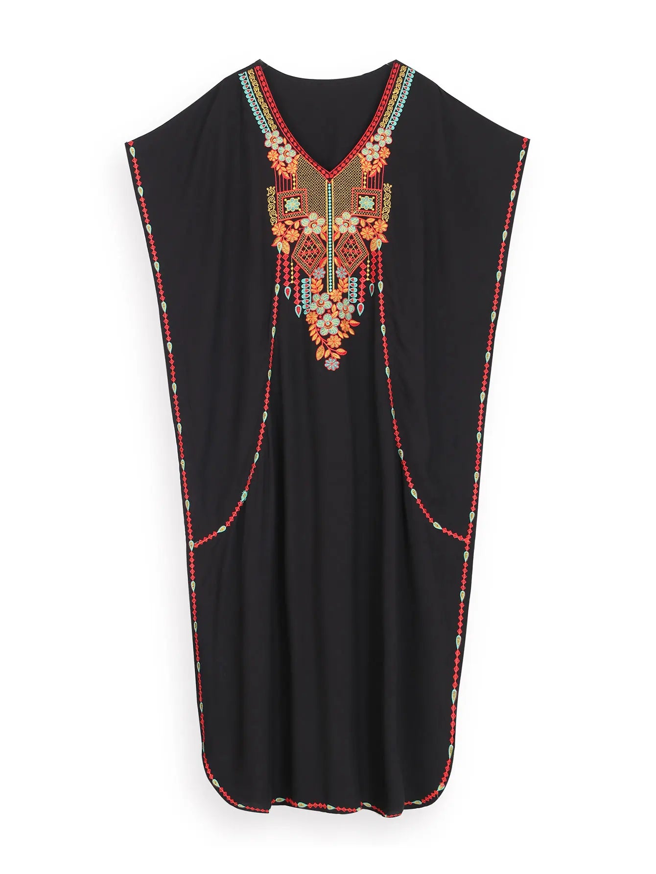 Jordan Sunset: Elegant Embroidered Abaya for Summer Escapes