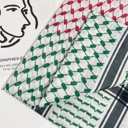 Palestinian Solidarity Kufeyeh (Keffiyeh) - Bold Print Edition