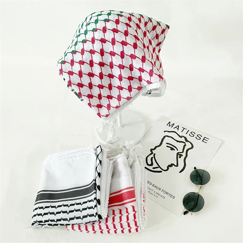 Palestinian Solidarity Kufeyeh (Keffiyeh) - Bold Print Edition