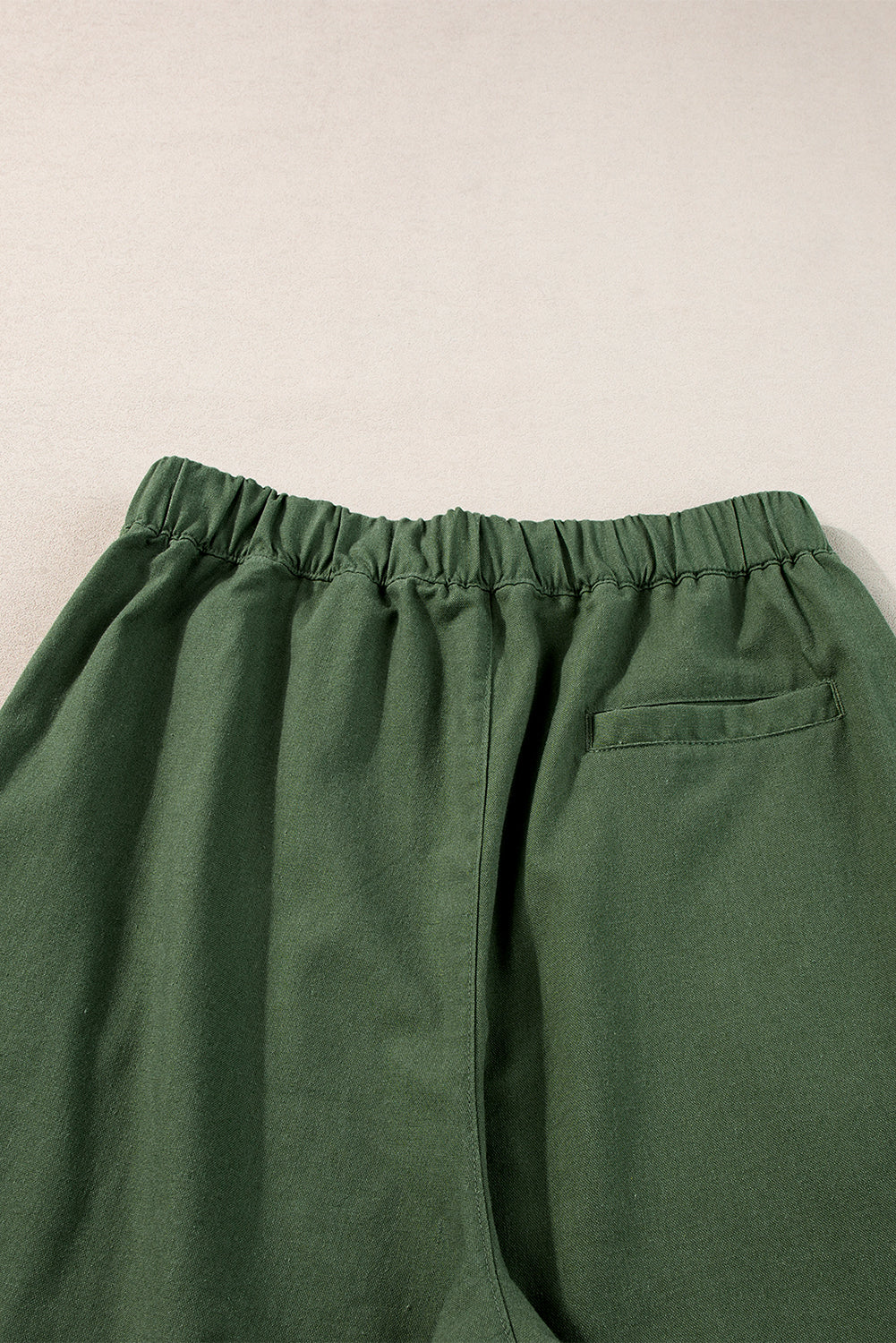 Abdali Walk | Fern Green Wide Leg Elastic Waist Pants - Urban Comfort Inspired