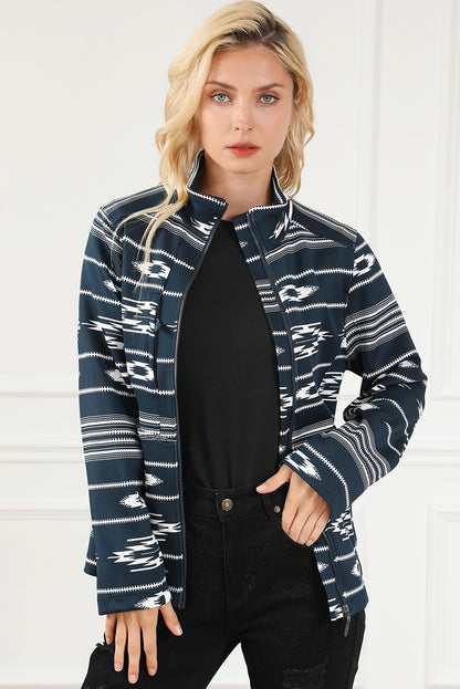 Twilight Tapestry Pattern Zipped Jacket