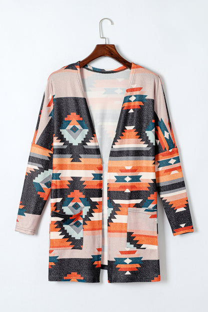 Tangier Sunset Tribal Print Cardigan