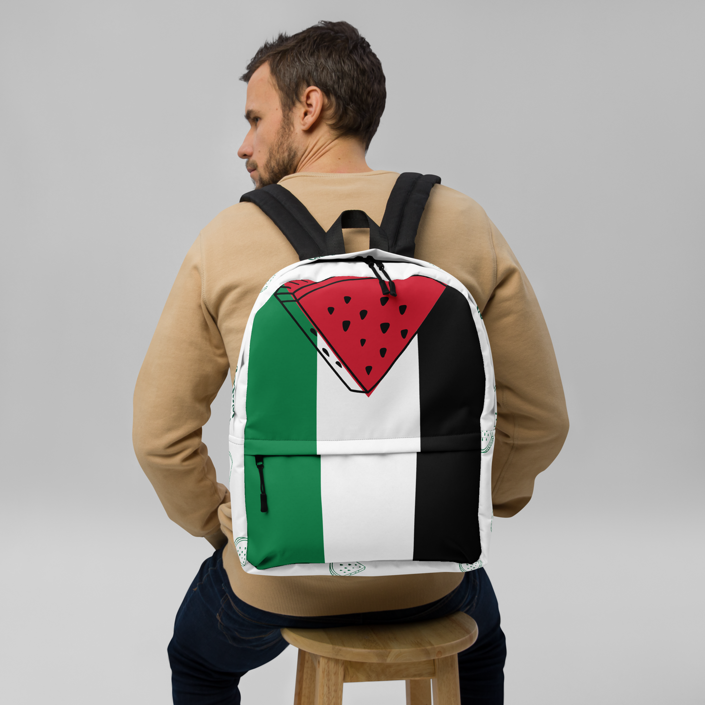 Solidarity Stride: Palestine Supporter Backpack